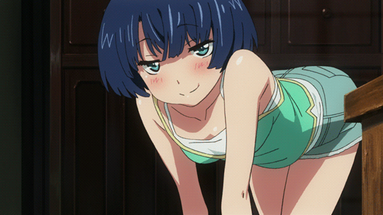 React the GIF above with another anime GIF! 
