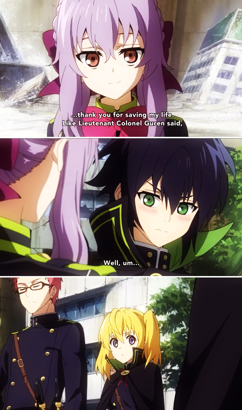 Who's your favorite character in the anime? mine is guren and shinoa. :  r/OwarinoSeraph