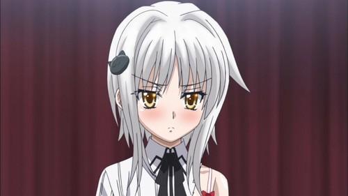 Anime Girl with White Hair, Grey Hair, Silver Hair: High School DxD: Koneko Toujou