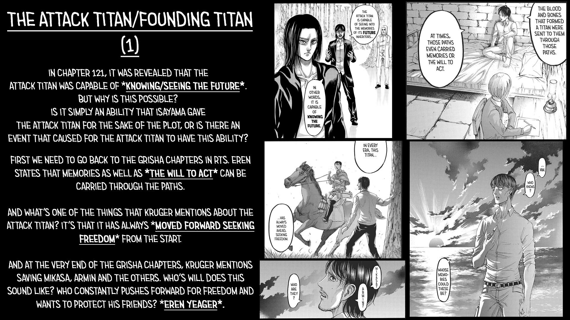 What Grisha saw in Eren's memories vs the Ending - Forums 