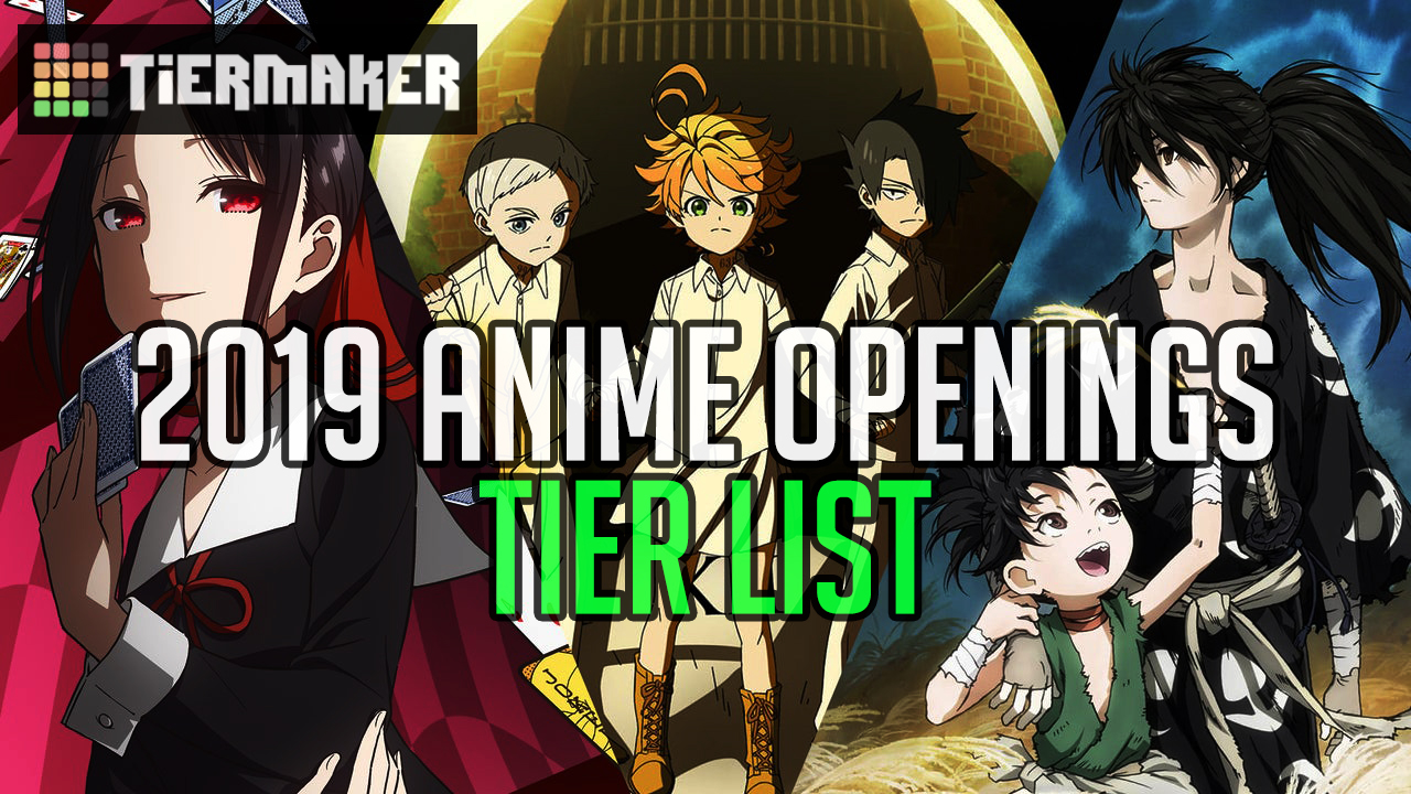 Here's my Anime Openings tier list (in order; based on many factors) :  r/MyAnimeList