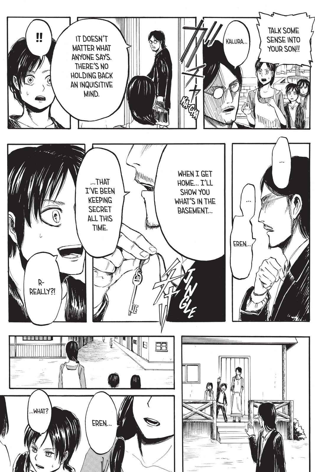 The foreshadowing for this moment is more clear in the manga, Notice where Grisha  is looking : r/ShingekiNoKyojin