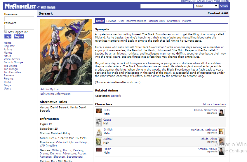 My Anime Web