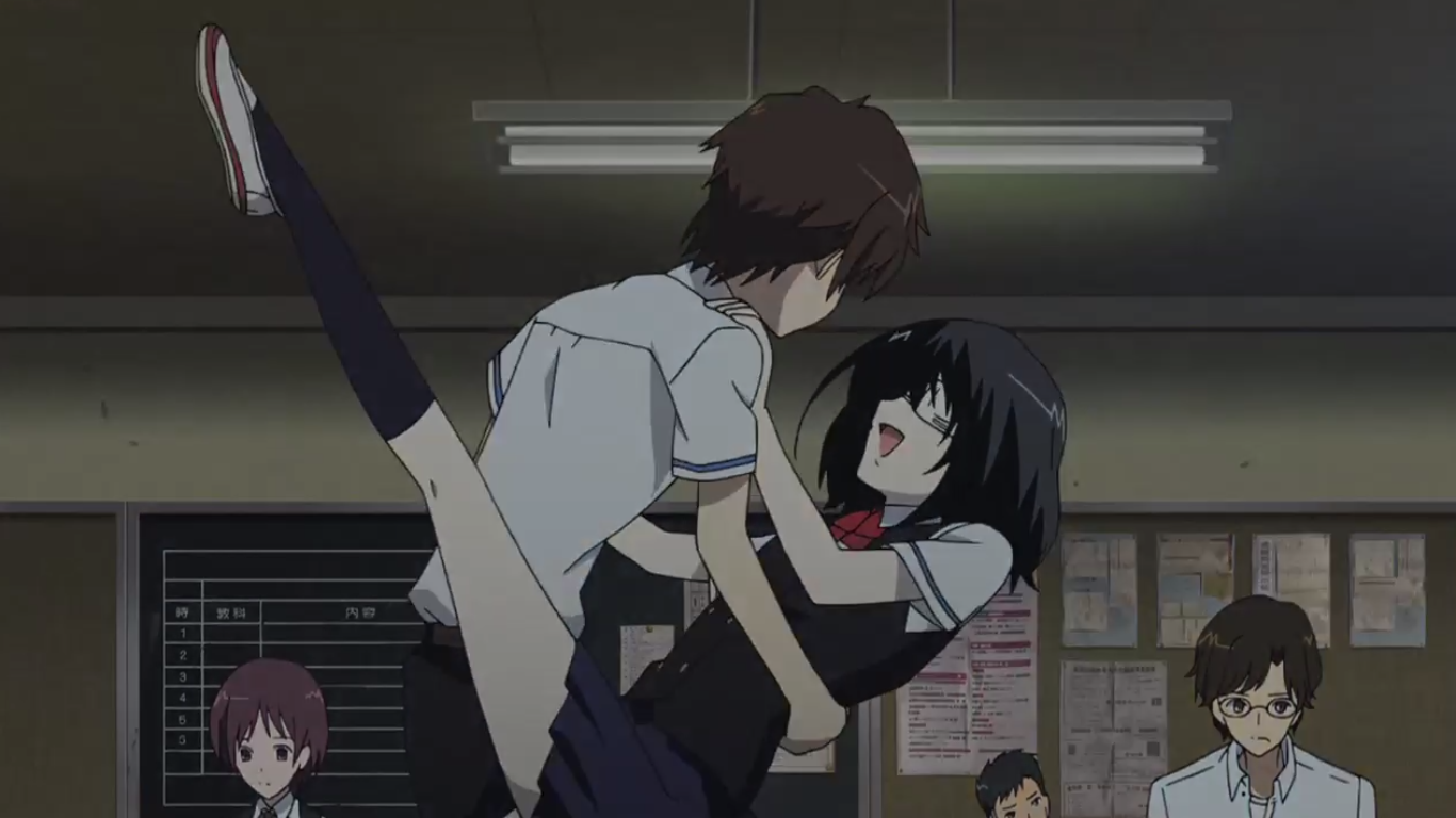 Another (anime) funny scene: Misaki and Sakakibara dance 