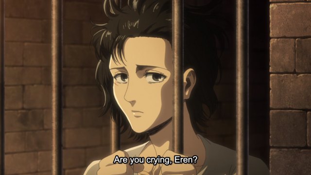 Gross death moment that is the man who killed Grisha's sister Faye, Attack  On Titan Season 3