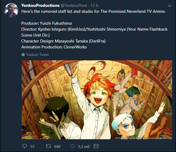 The Promised Neverland ANIME possibility & Which Studio will adapt it? (100  - ) - Forums 