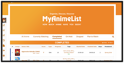 MyAnimeList - Organize, Discuss, Discover