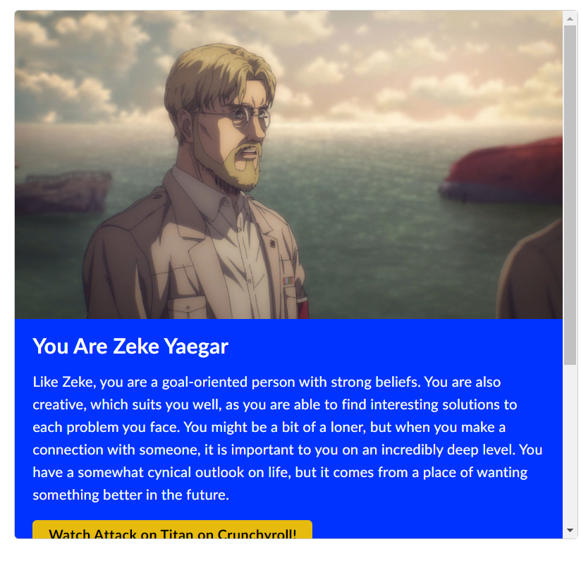 QUIZ: Which Attack On Titan Character Are You? - Crunchyroll News -  Crunchyroll News