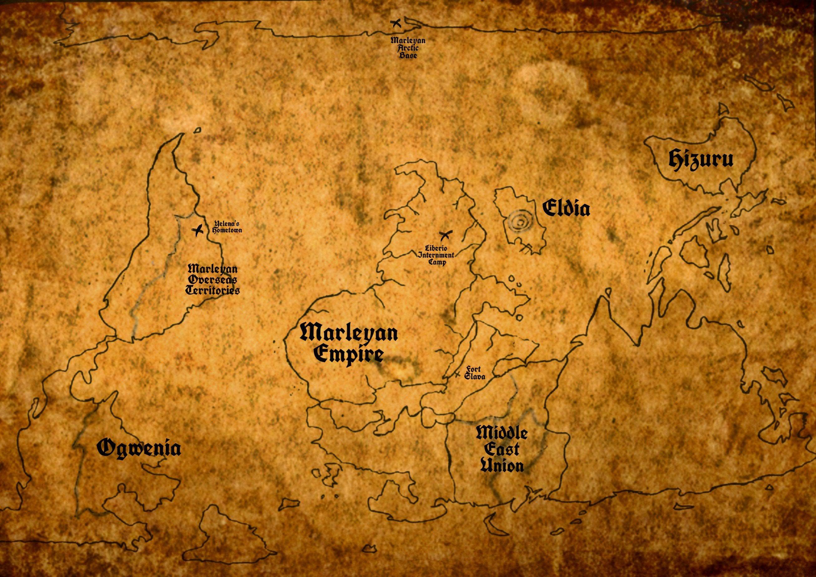 Marley Full Attack On Titan World Map Hekkberbild Gambaran Read Anime 