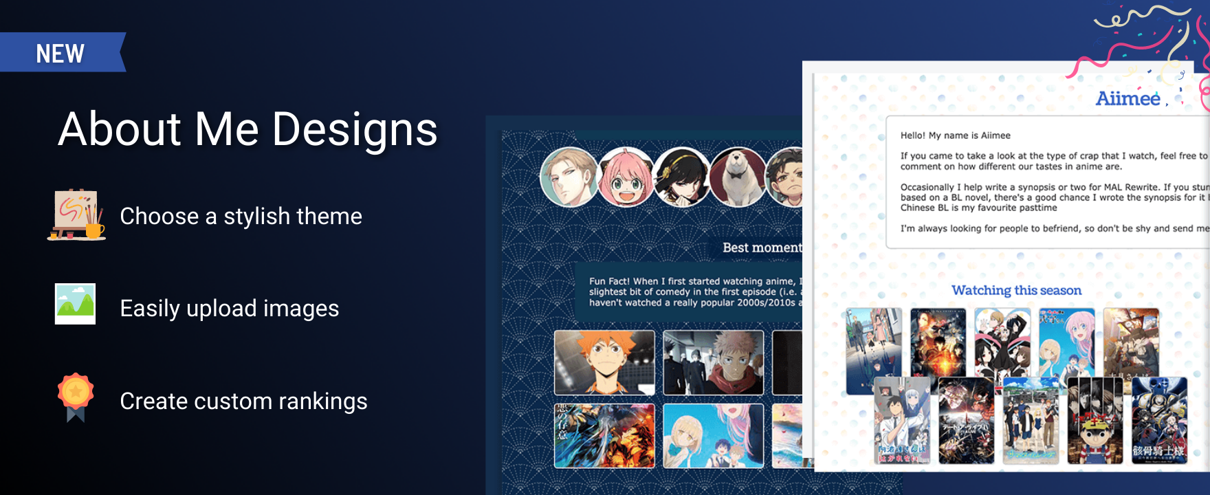 Update Jun 30] New About Me Designs for Your Profile! - Forums - MyAnimeList .net