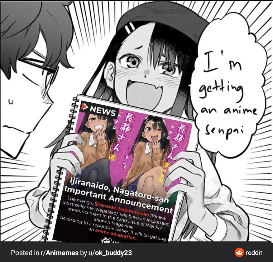 Anime has been officially confirmed! : r/nagatoro