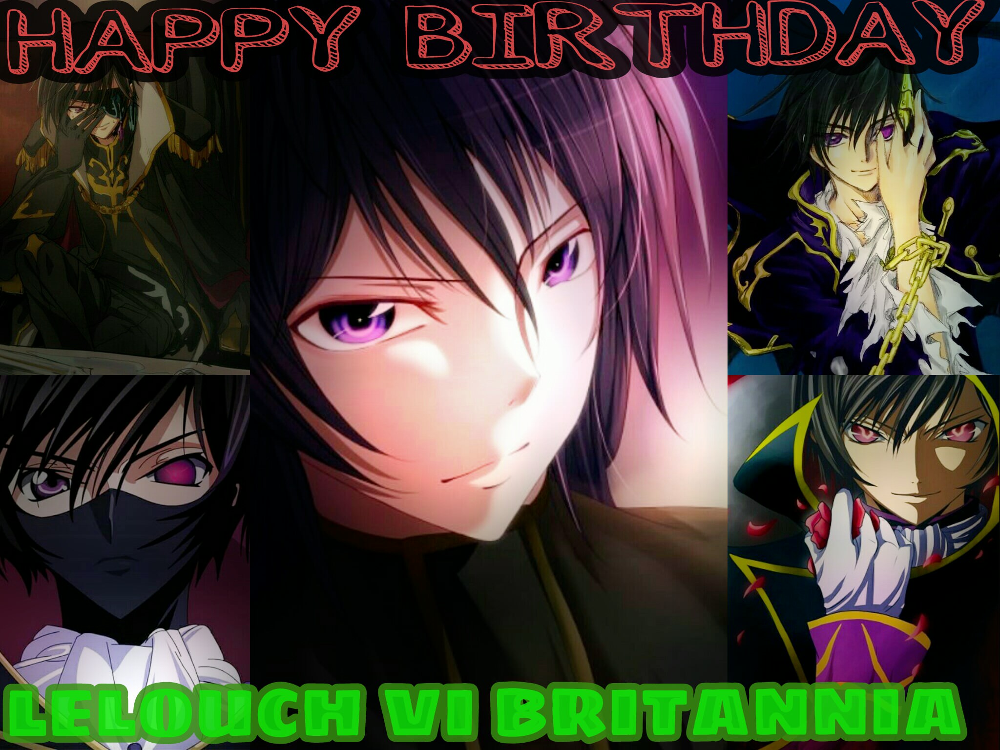 Mafu-kun}• on X: Happy Birthday Lelouch 🎂🎉 //Lelouch Lamperouge