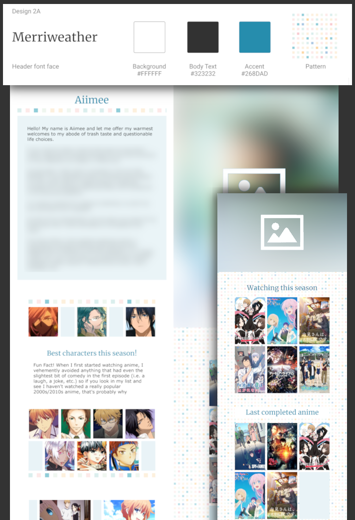 Web design need for anime site, Web page design contest