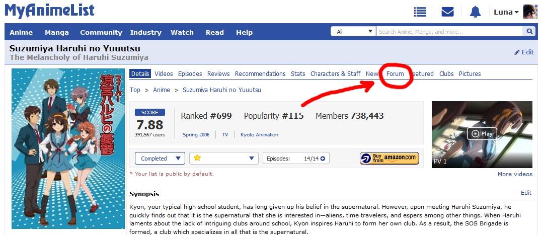 How to start a topic on a forum? - Forums - MyAnimeList.net