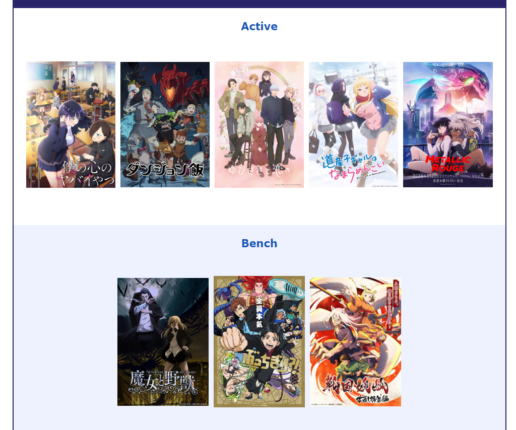 MAL Game "Fantasy Anime League" Opens for Winter 2024 (50 ) Forums