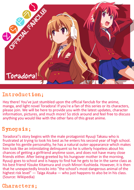 toradora - Club 