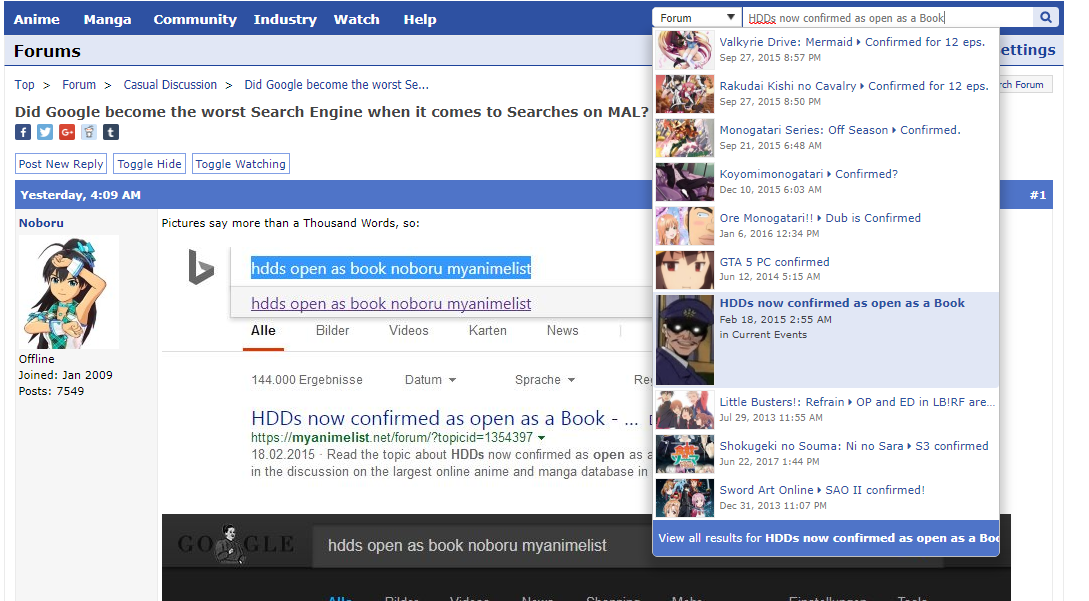 Did Google become the worst Search Engine when it comes to Searches on ...
