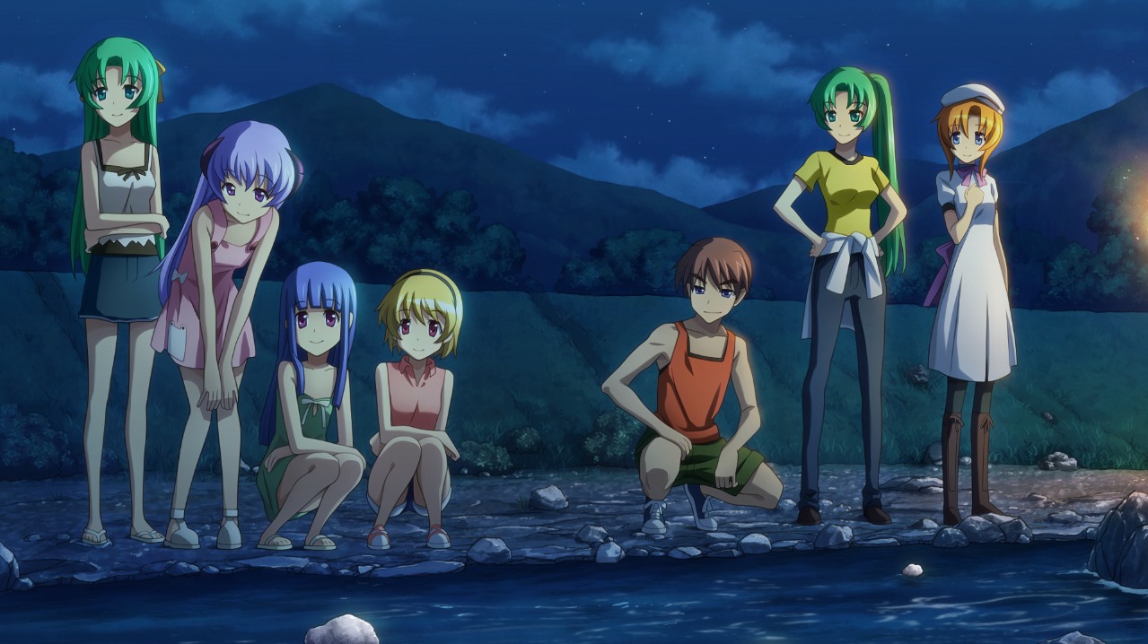 When they open a new. Рена Хигураши. Higurashi when they Cry. Higurashi when they Cry новелла.