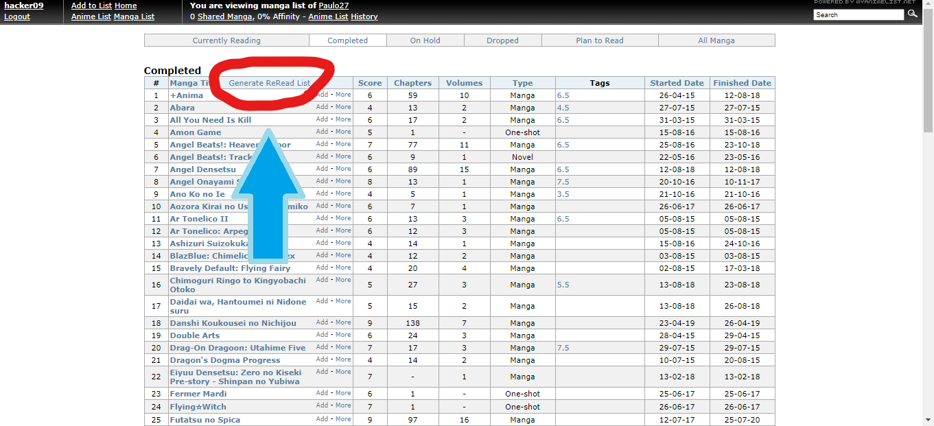 A Quick Way To List Your Rewatched Anime On Myanimelist And Also Reread Mangas Forums Myanimelist Net