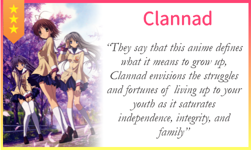 Exfanding Your Horizons: Sunday Spotlight: Clannad and Clannad