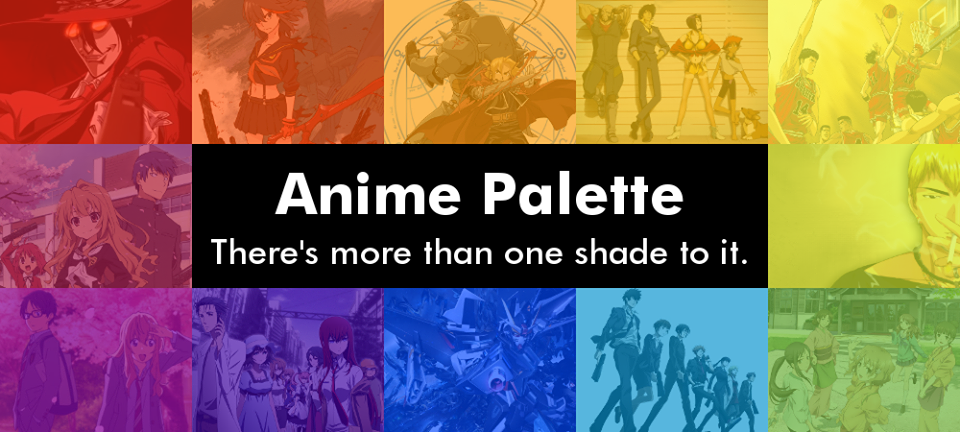 My anime recommendation list (layout inspired by AnimePalette) - 9GAG