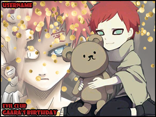 Kid Gaara holding Teddy Bear PNG Image