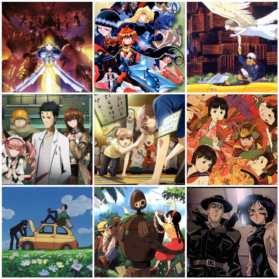What does my 3x3 say about me/recommendations : r/MyAnimeList