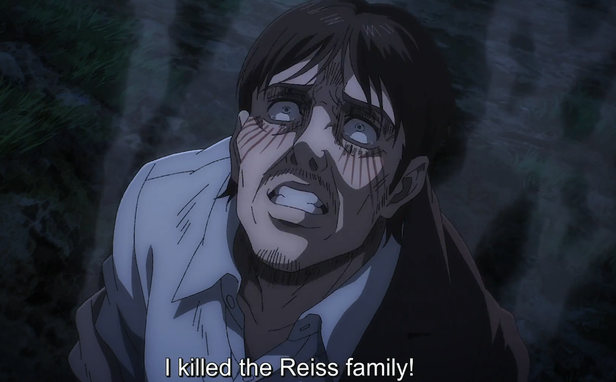 Grisha meeting with Reiss Family  Attack On Titan Season 4 Part 2 Episode  4 