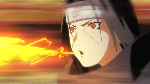 Anime Fire Users Itachi Uchiha GIF from Naruto