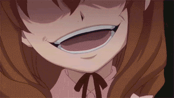 evil anime laugh gif