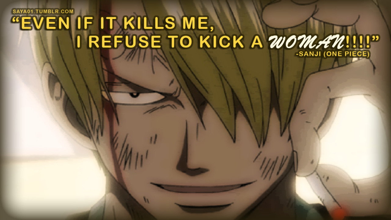 sanji quotes about women