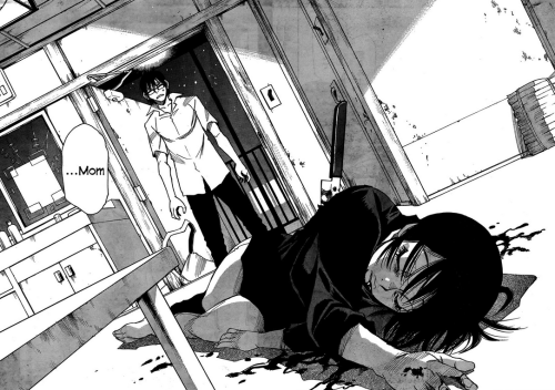 anime stabbed scene