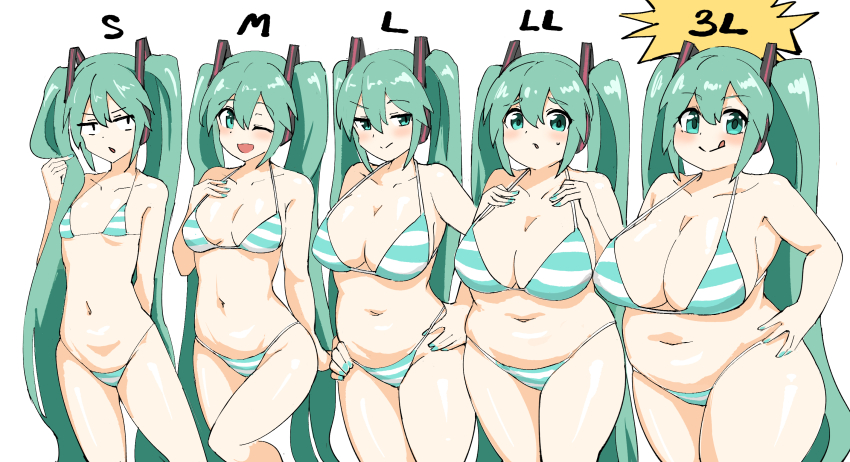 Anime Waifu With Their Breast Size Comparison