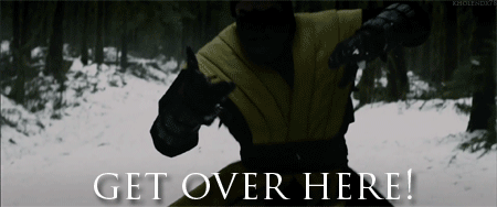 I m coming over. Get over here. Get over here Scorpion. Скорпион get over here gif. Скорпион МК get over here