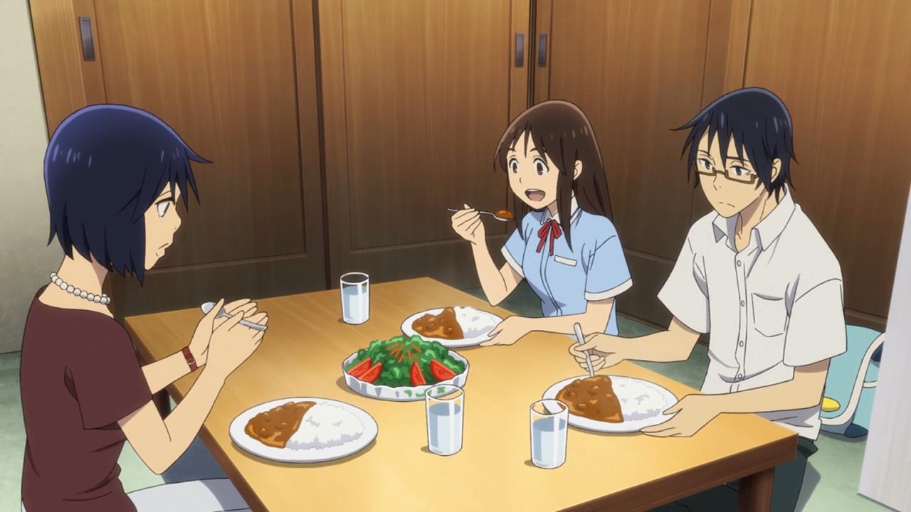 anime eating lunch