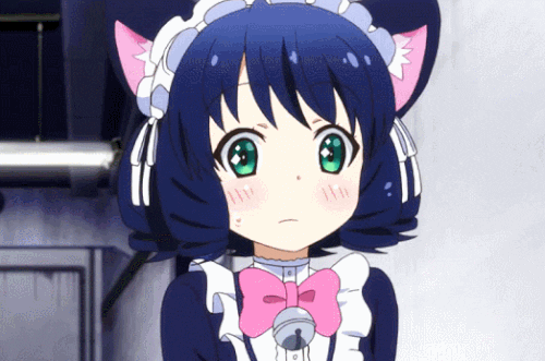Cyan from Show by Rock!! is a cute anime cat girl and nekomimi idol!
