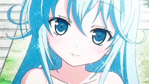 anime girls with blue hair