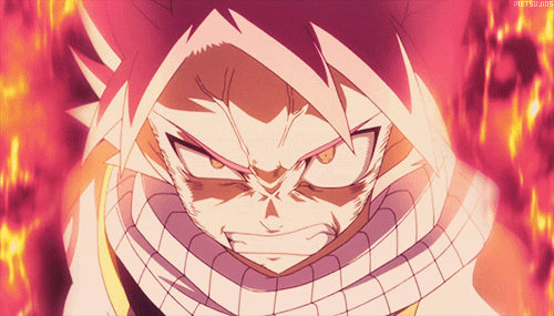 Fairy Tail angry Natsu Dragneel