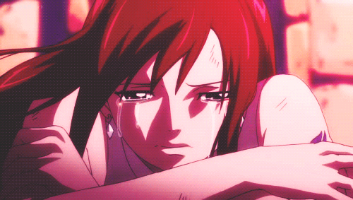 Anime Girls Crying, Erza Scarlet crying, Fairy Tail