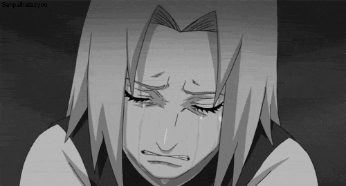 Sakura Haruno crying miserably, Naruto