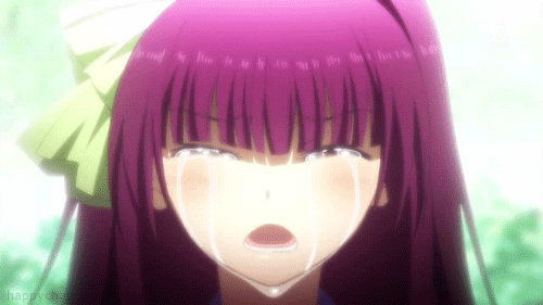 Yuri Nakamura crying in front of siblings, Angel Beats!