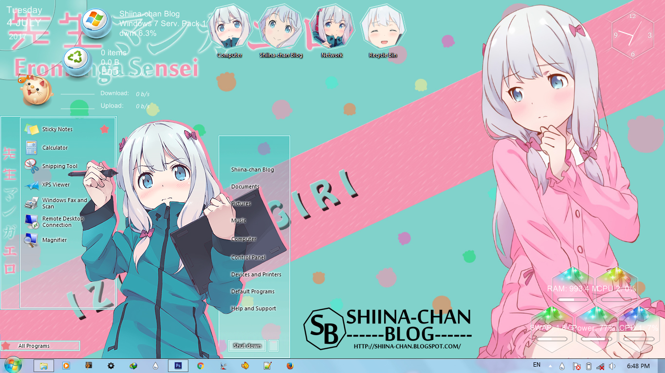 Windows 7 Theme Eromanga Sensei Sagiri Izumi Forums Myanimelist Net