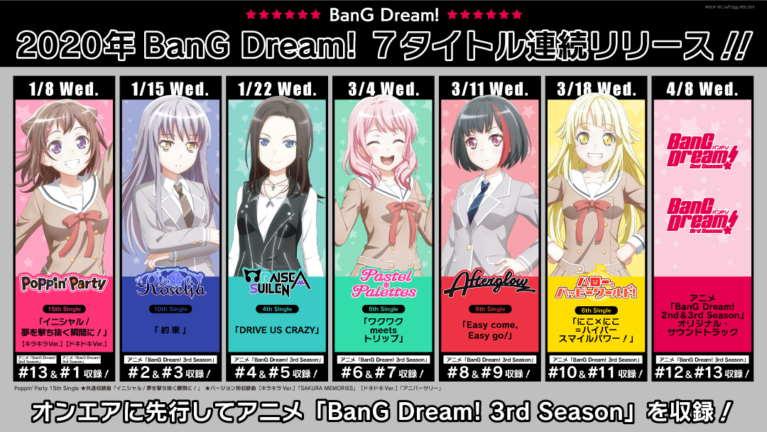 Stream BanG Dream! 3rd Season on HIDIVE