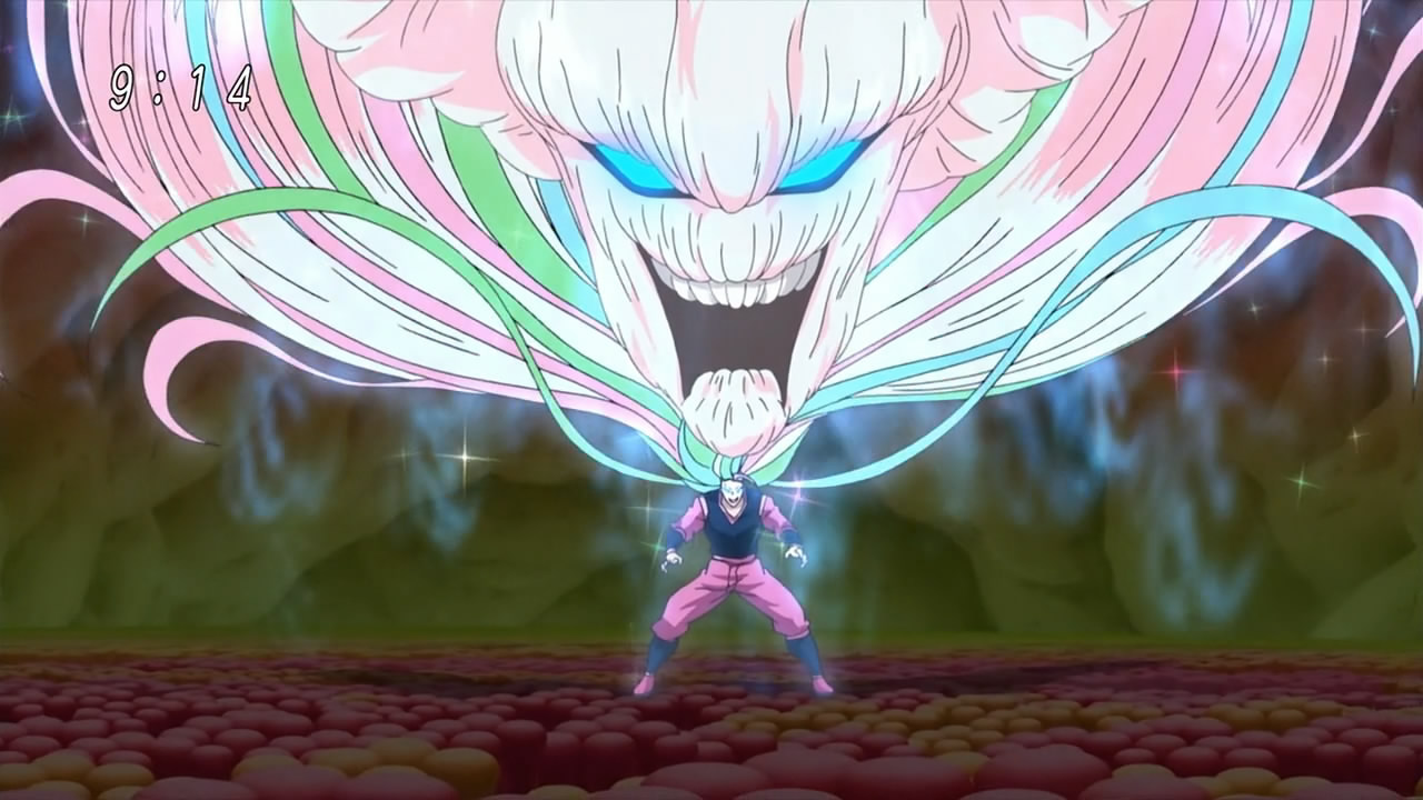 Sunny from toriko when he uses his appetite demon form. 