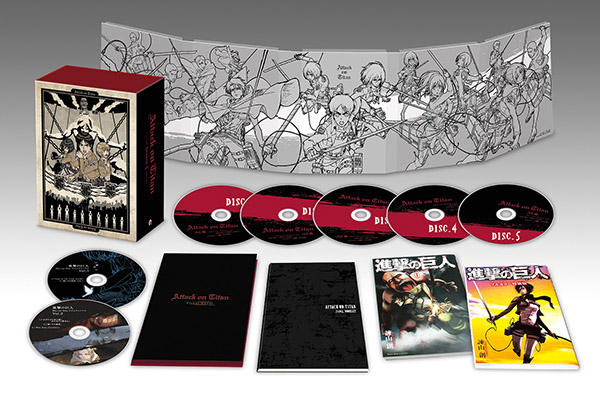 Attack on Titan Season 1 complete series Blu-Ray/DVD box packaging