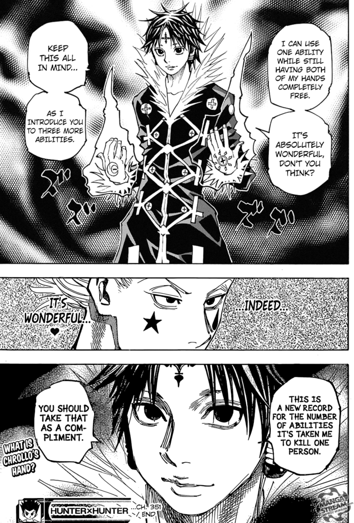 It's been long while since I last Hunter x Hunter, I'd finished the anime  and was at the part in the manga where Netero's supposed son shows up in  the Dark Continent