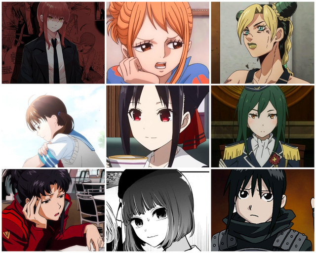 Rate my 3x3 of my favorite female characters : r/MyAnimeList