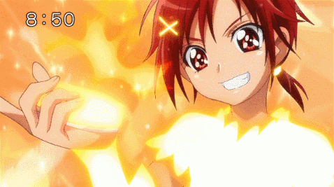 Anime Fire Users Akane Hino GIF from Smile Precure!