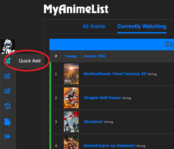 Easier way to add anime to your list? Or additional way/option to add anime?  - Forums 