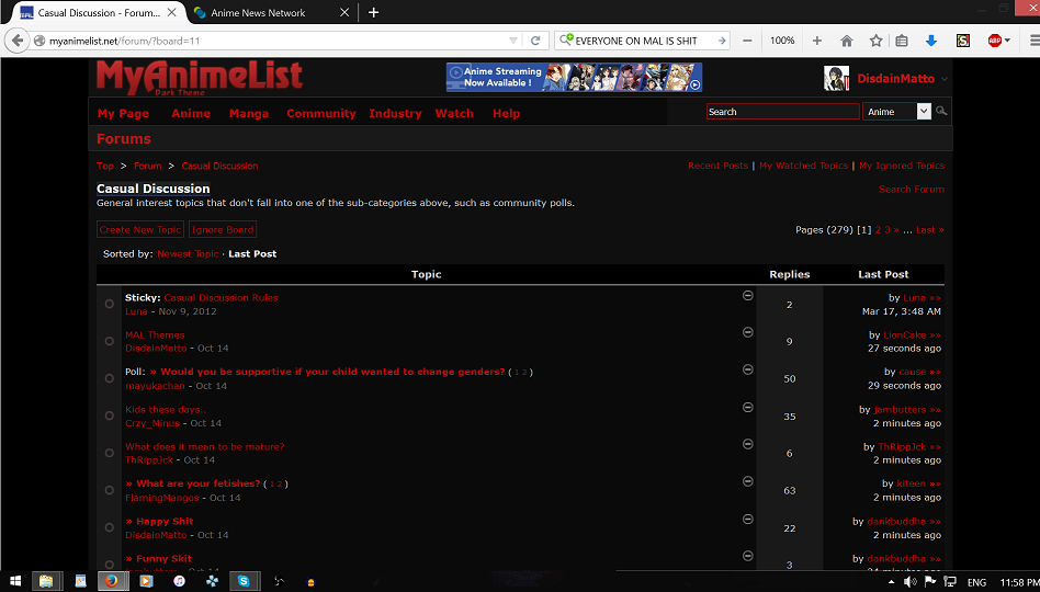 MAL Themes - Forums - MyAnimeList.net